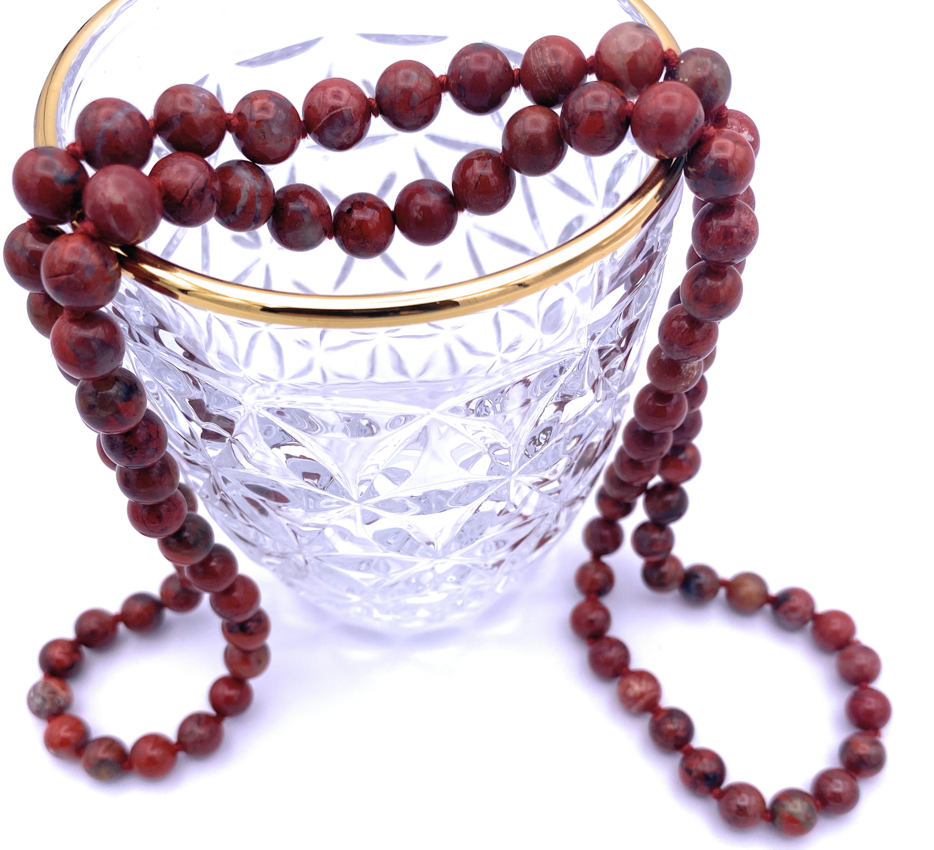 Breckzien-Jaspis Halskette