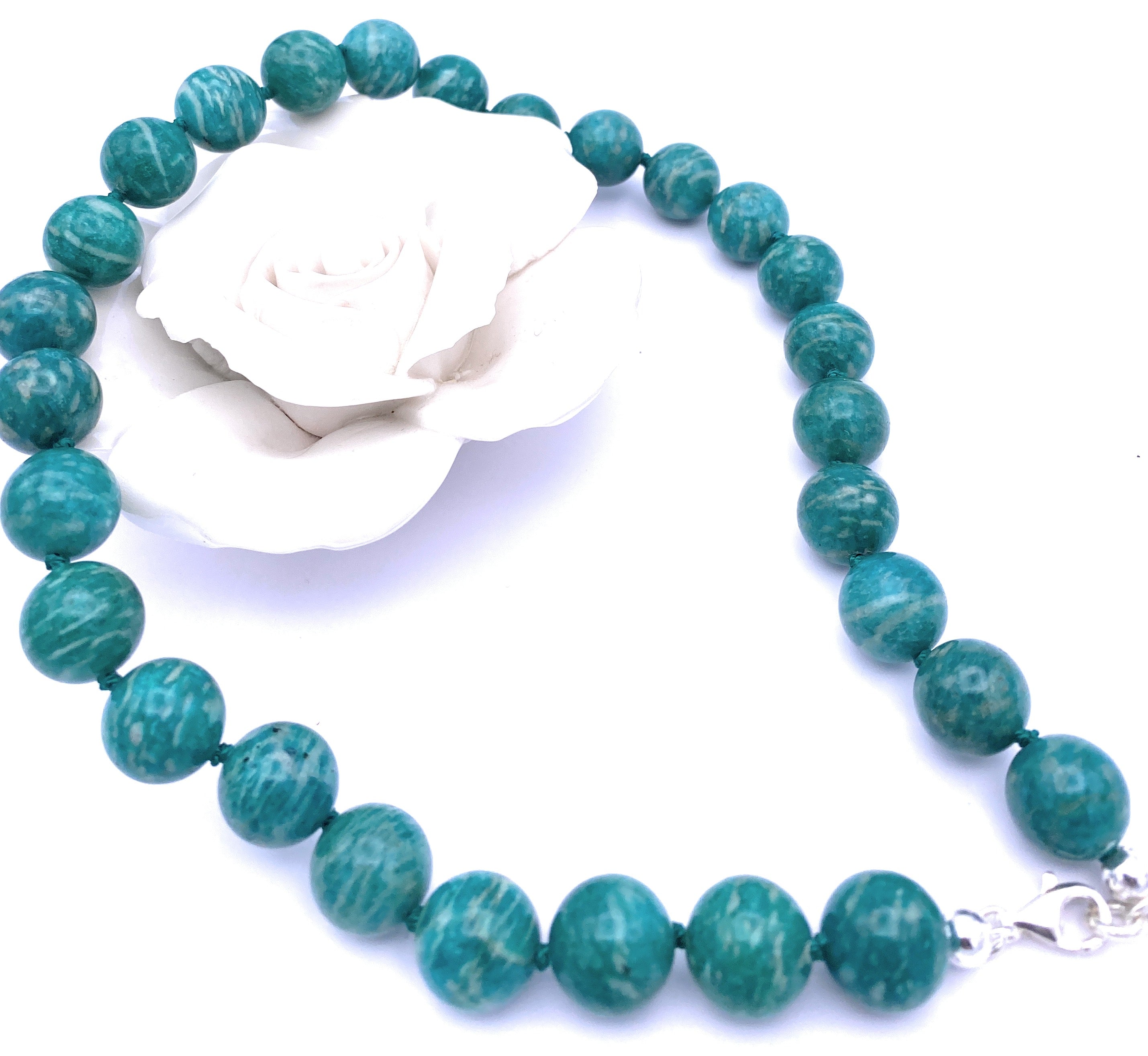 Amazonit Kugelkette 14mm