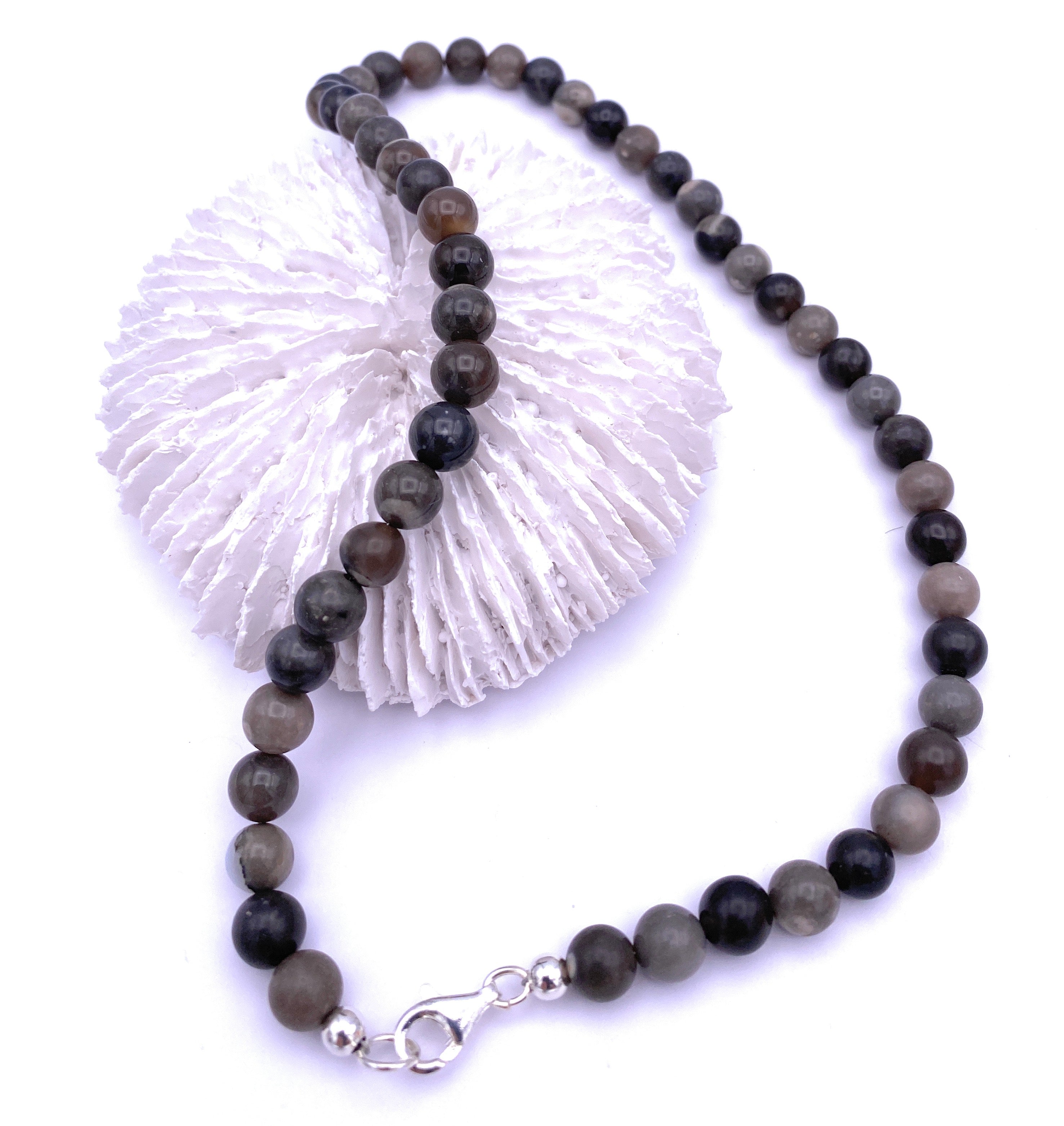 Feuerstein - deutsche Ostsee Halskette