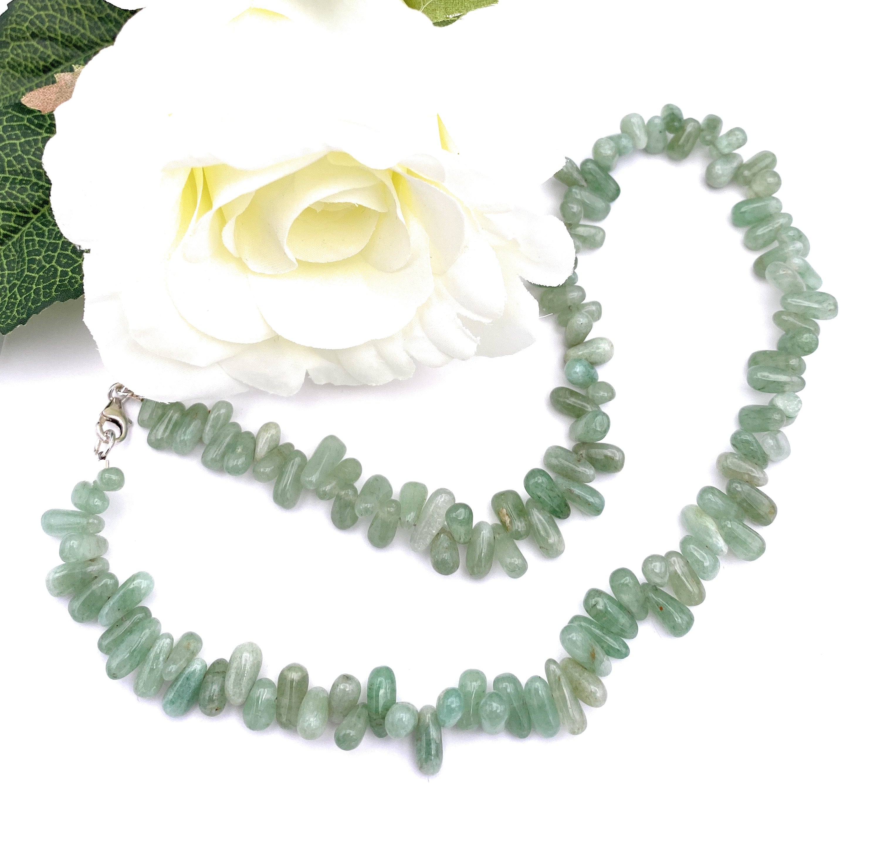 Aventurin Tropfen Halskette 8mm