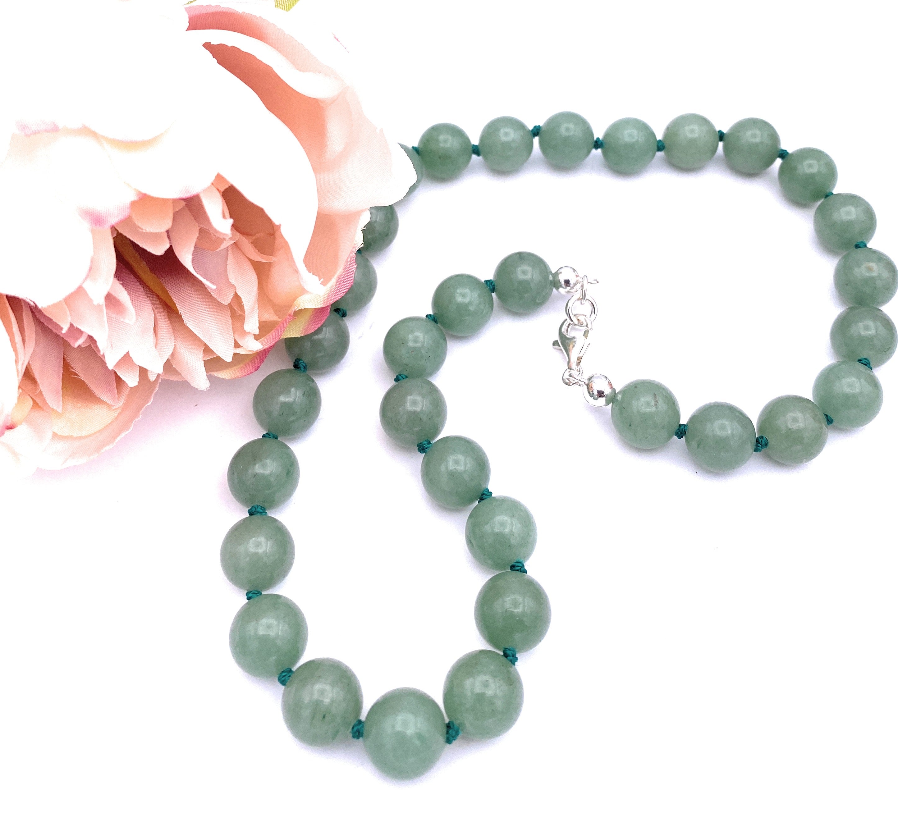 Aventurin Kugel Halskette 12mm