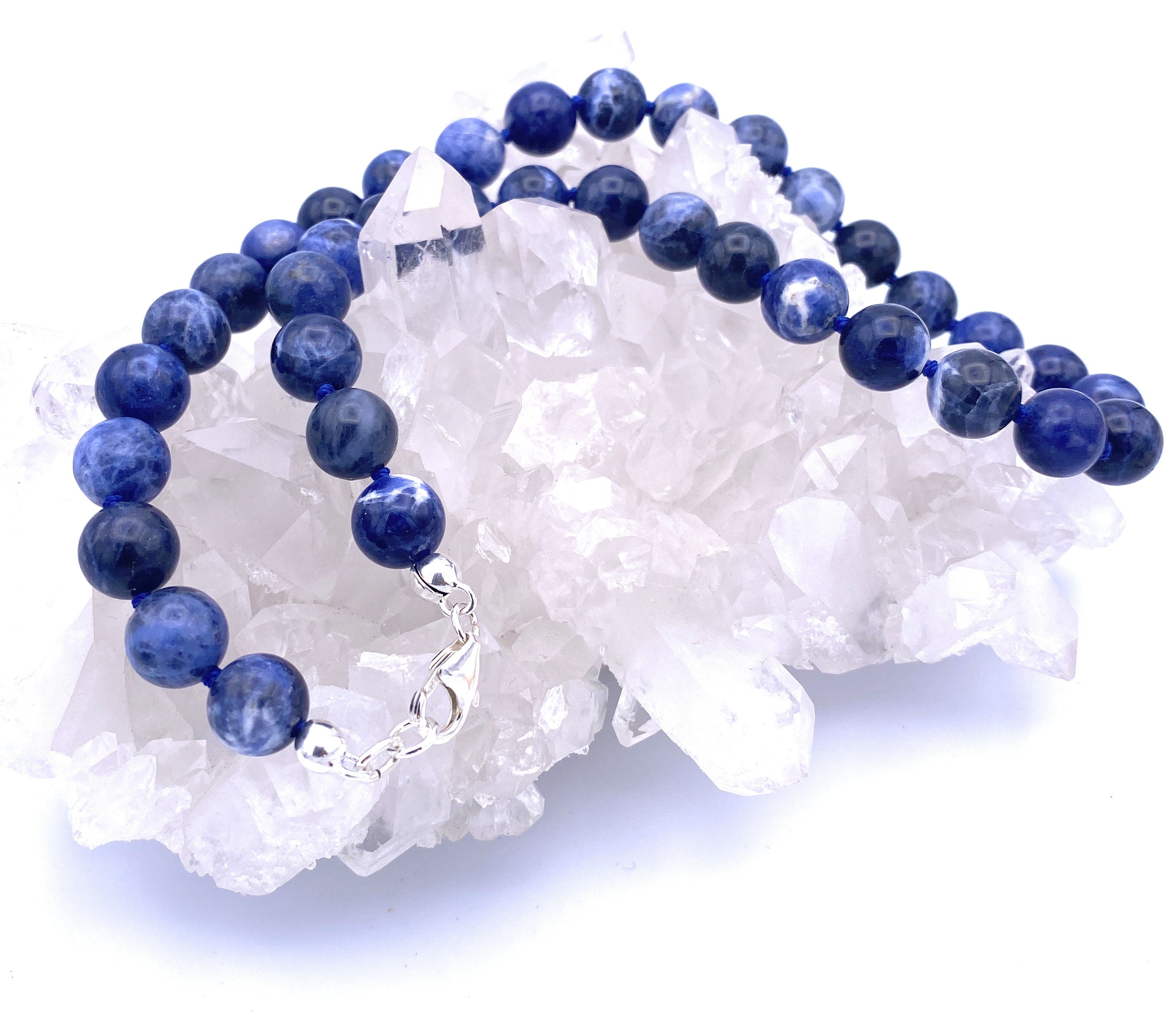 Sodalith Kugel-Halskette 10 mm