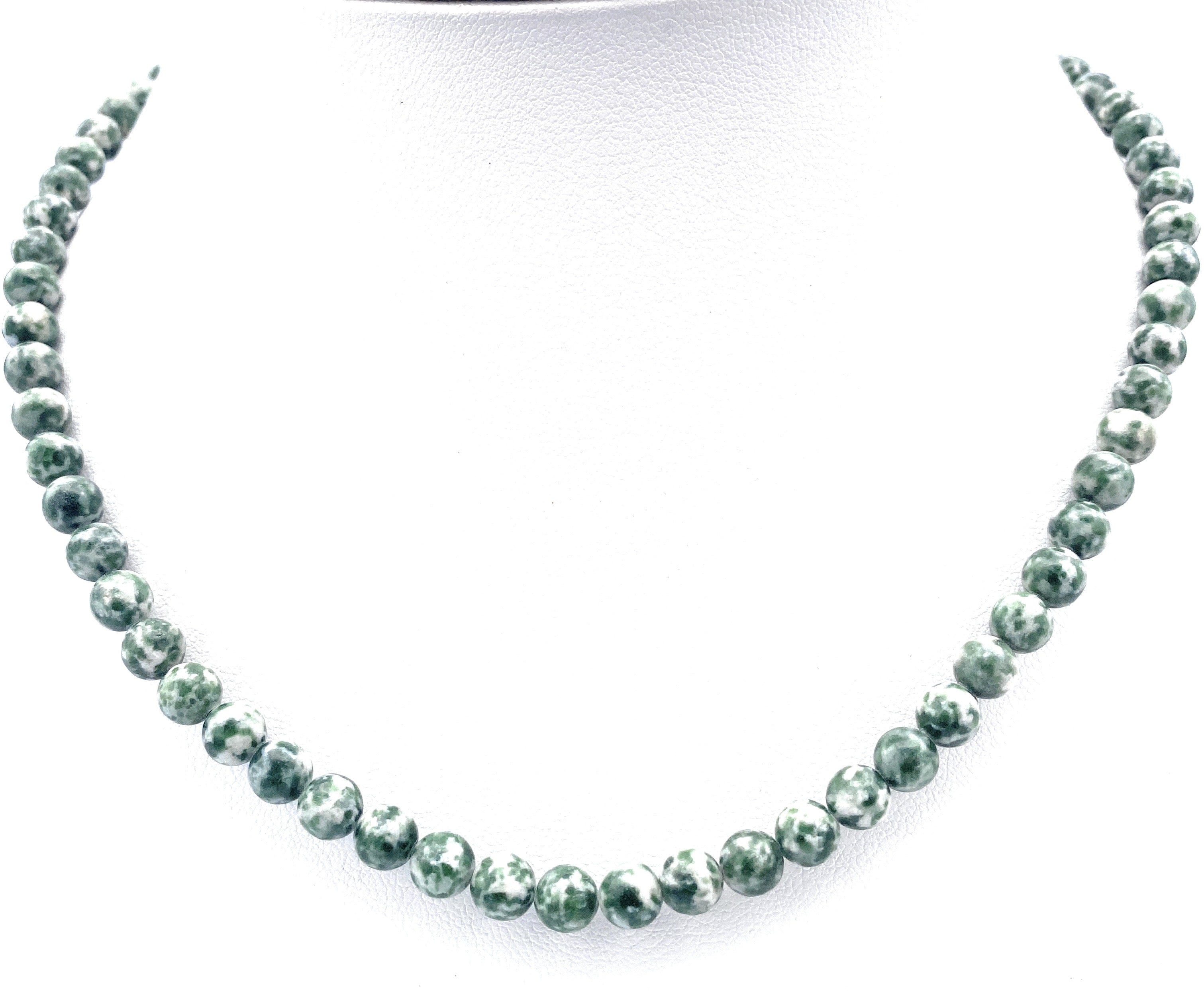 Baum-Achat Kugel Halskette 6mm