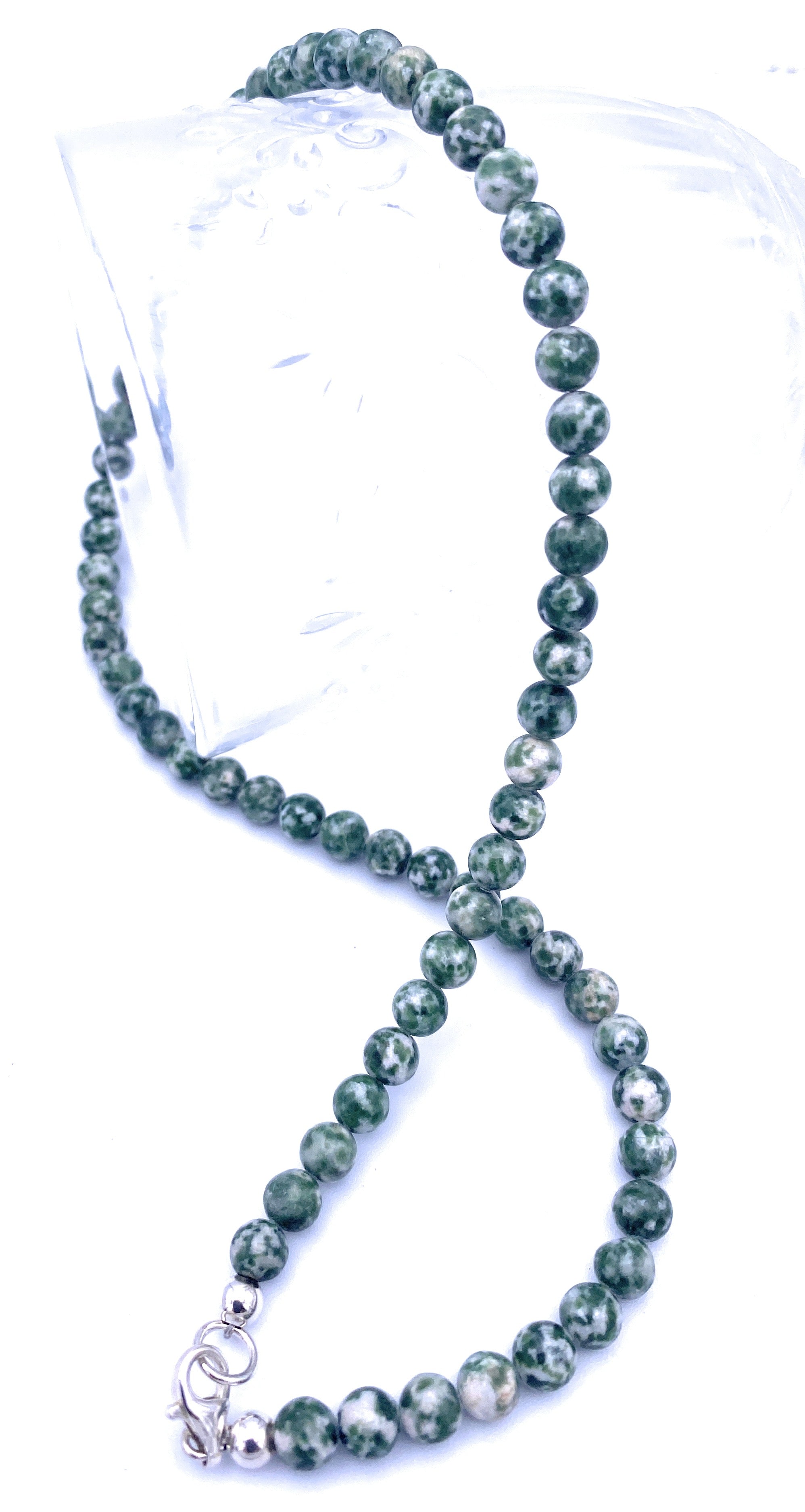 Baum-Achat Kugel Halskette 6mm