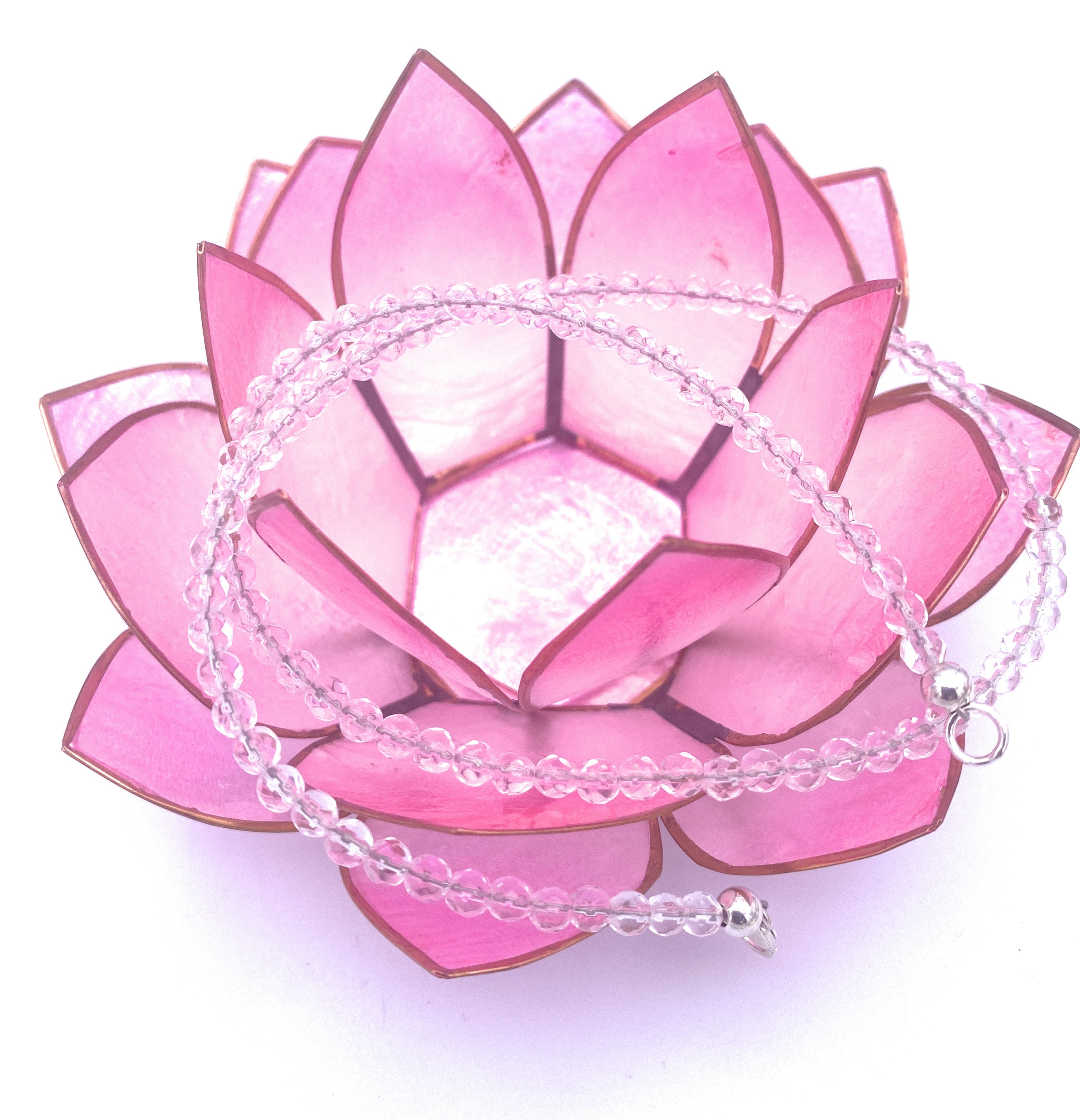 Facettierte Bergkristall Halskette 4mm