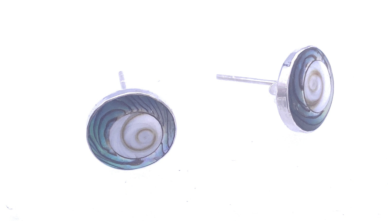 Operculum mit Abalone Ohrstecker
