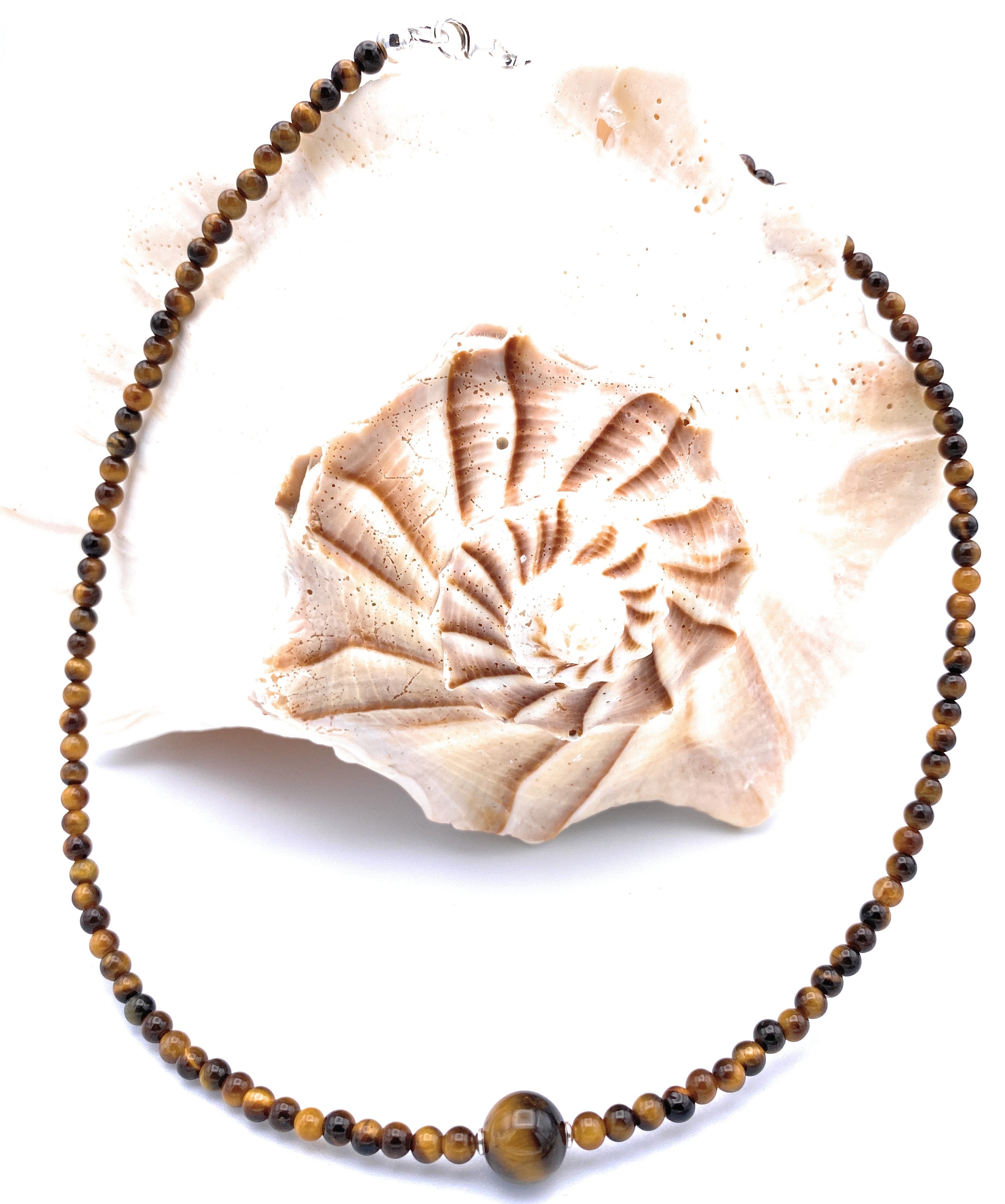 Tigerauge Halskette 4mm