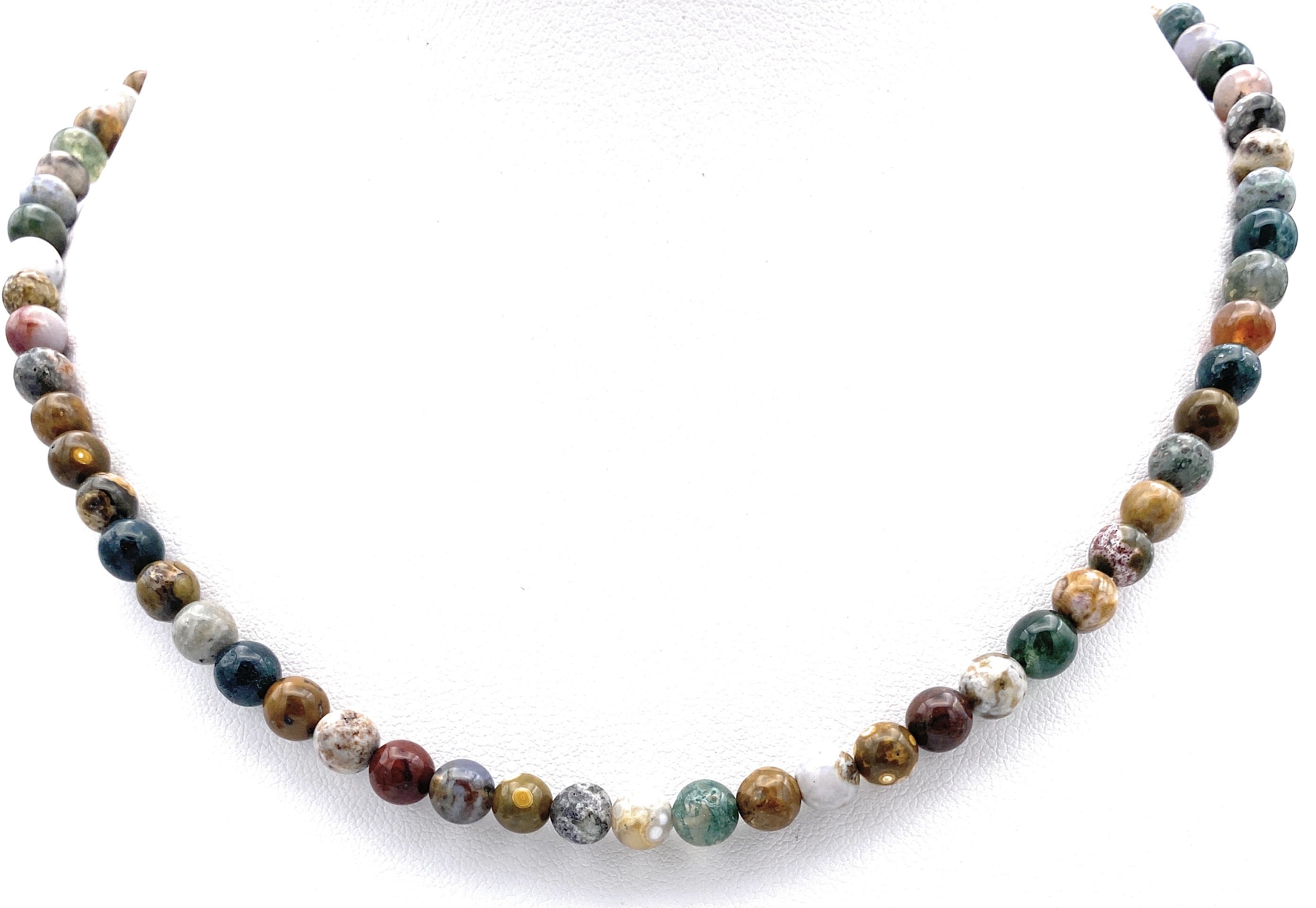 Ozean-Jaspis Halskette