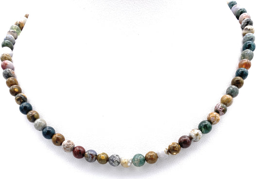 Ozean-Jaspis Halskette