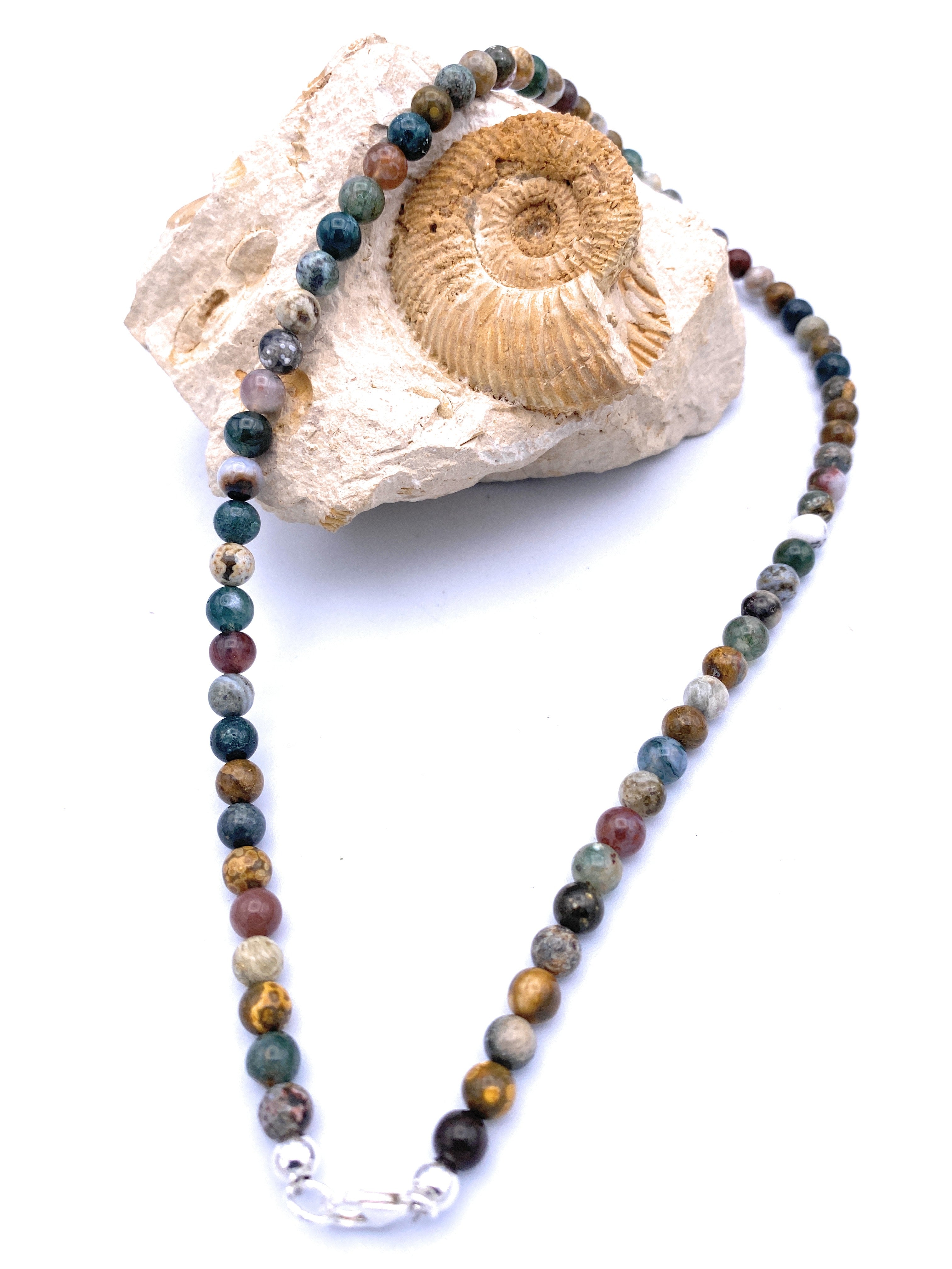 Ozean-Jaspis Halskette