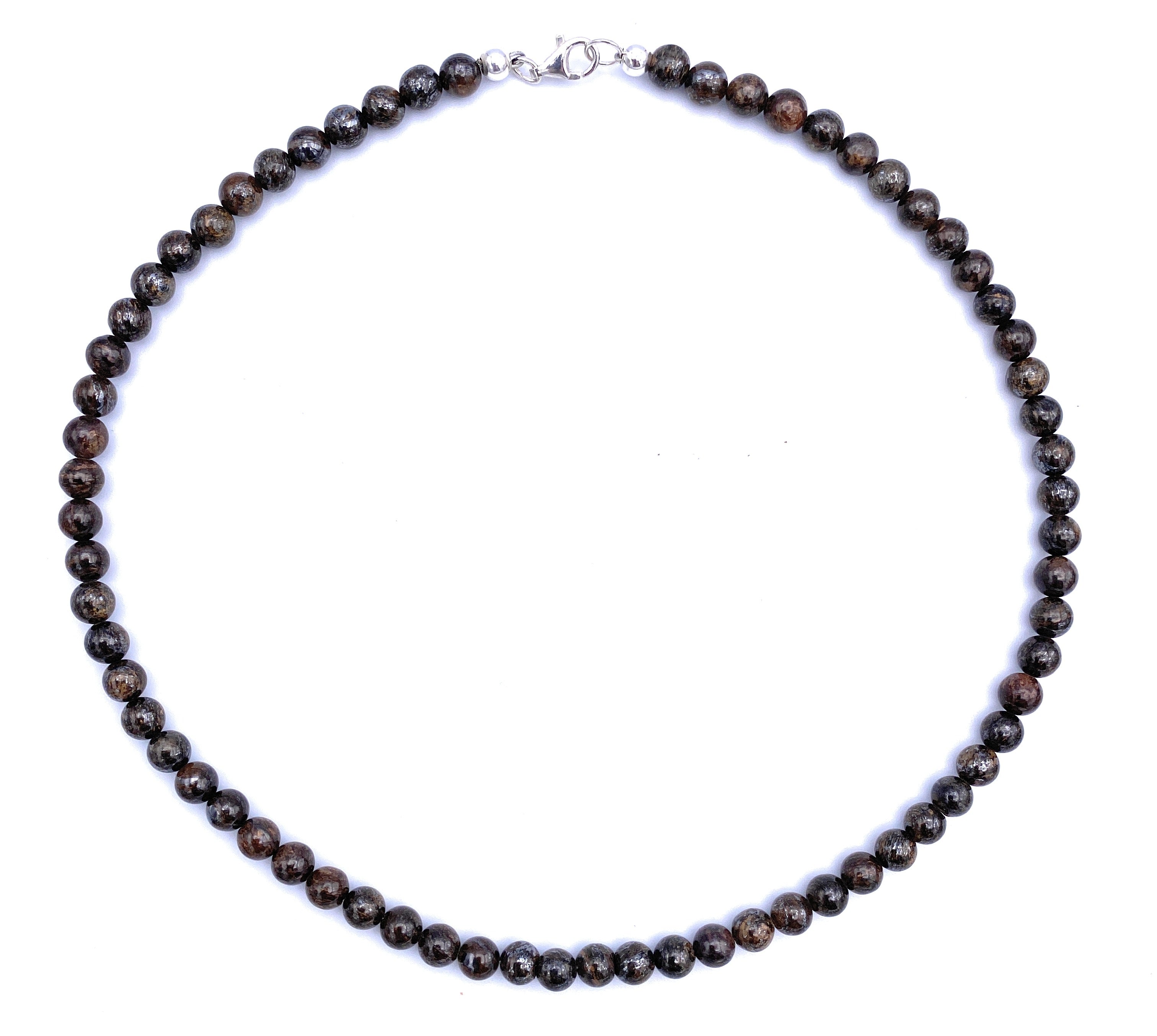 Edle Bronzit Halskette