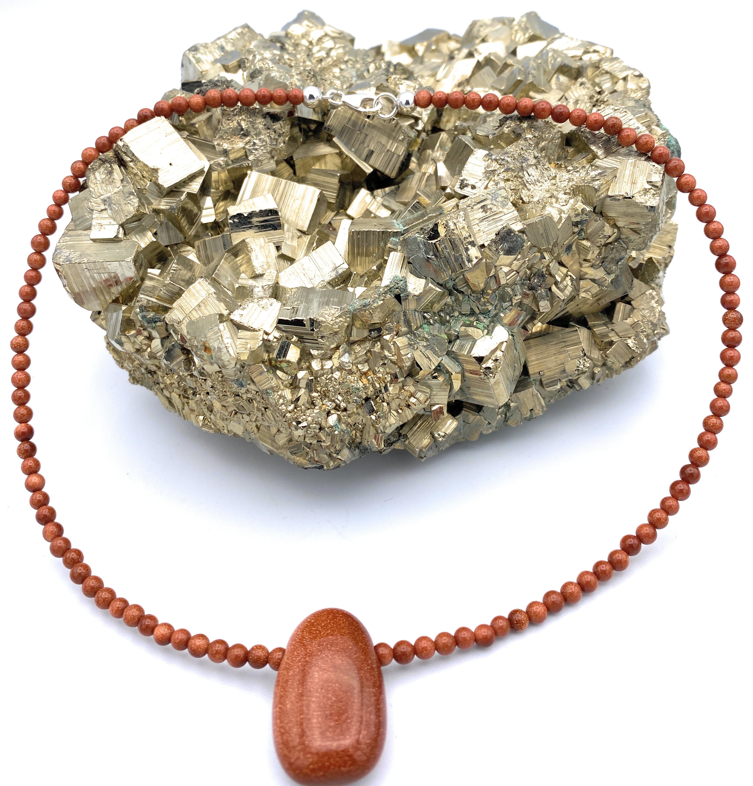 Goldfluss Halskette mit Anhänger