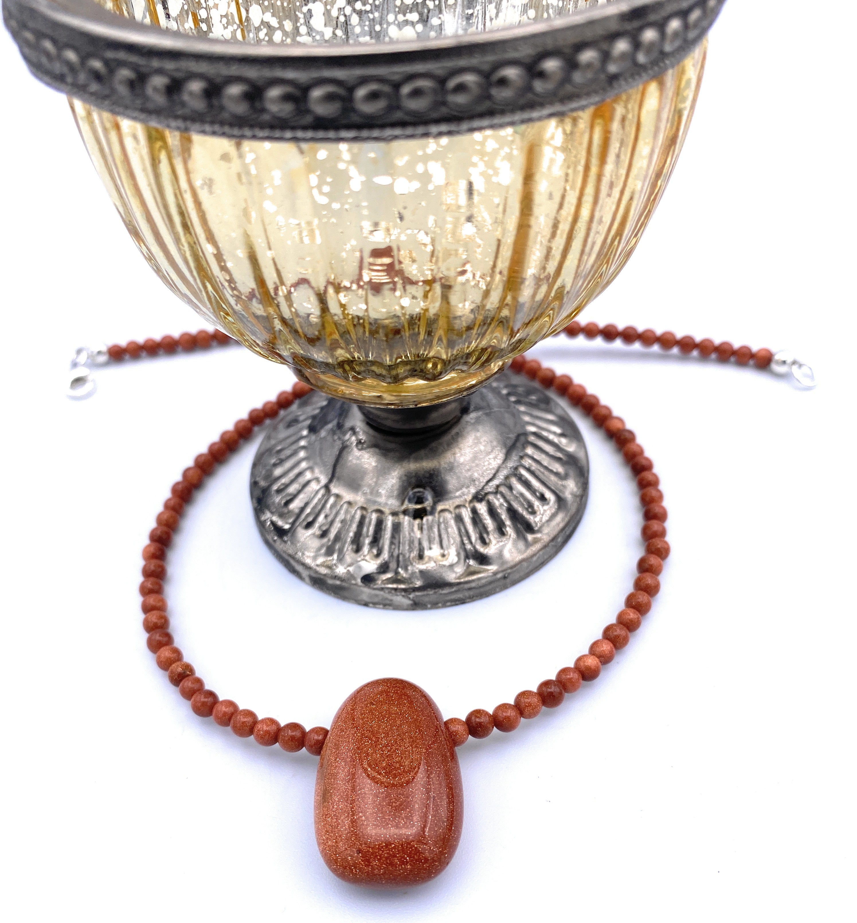 Goldfluss Halskette mit Anhänger