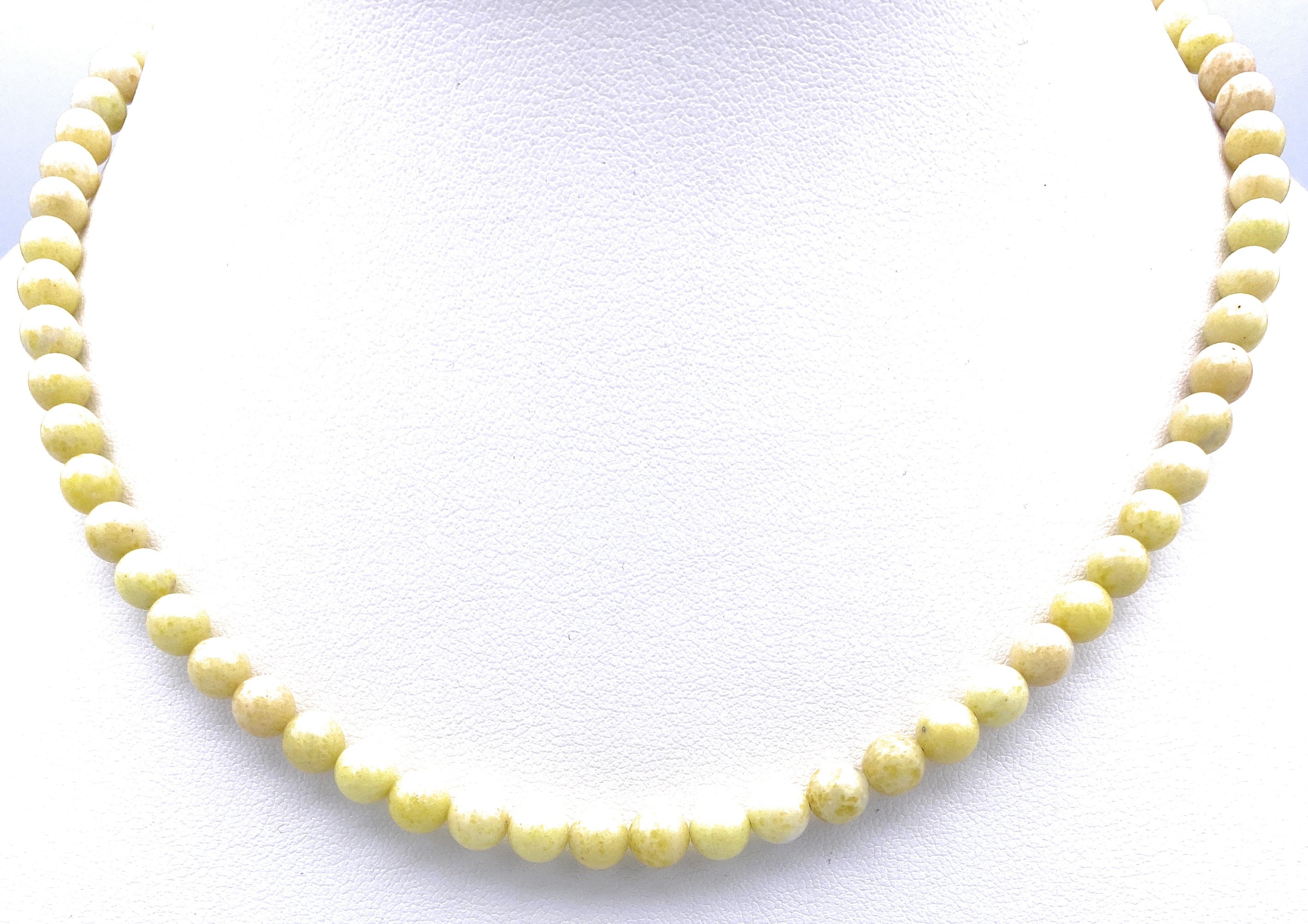 Lemon-Jade Halskette 6mm