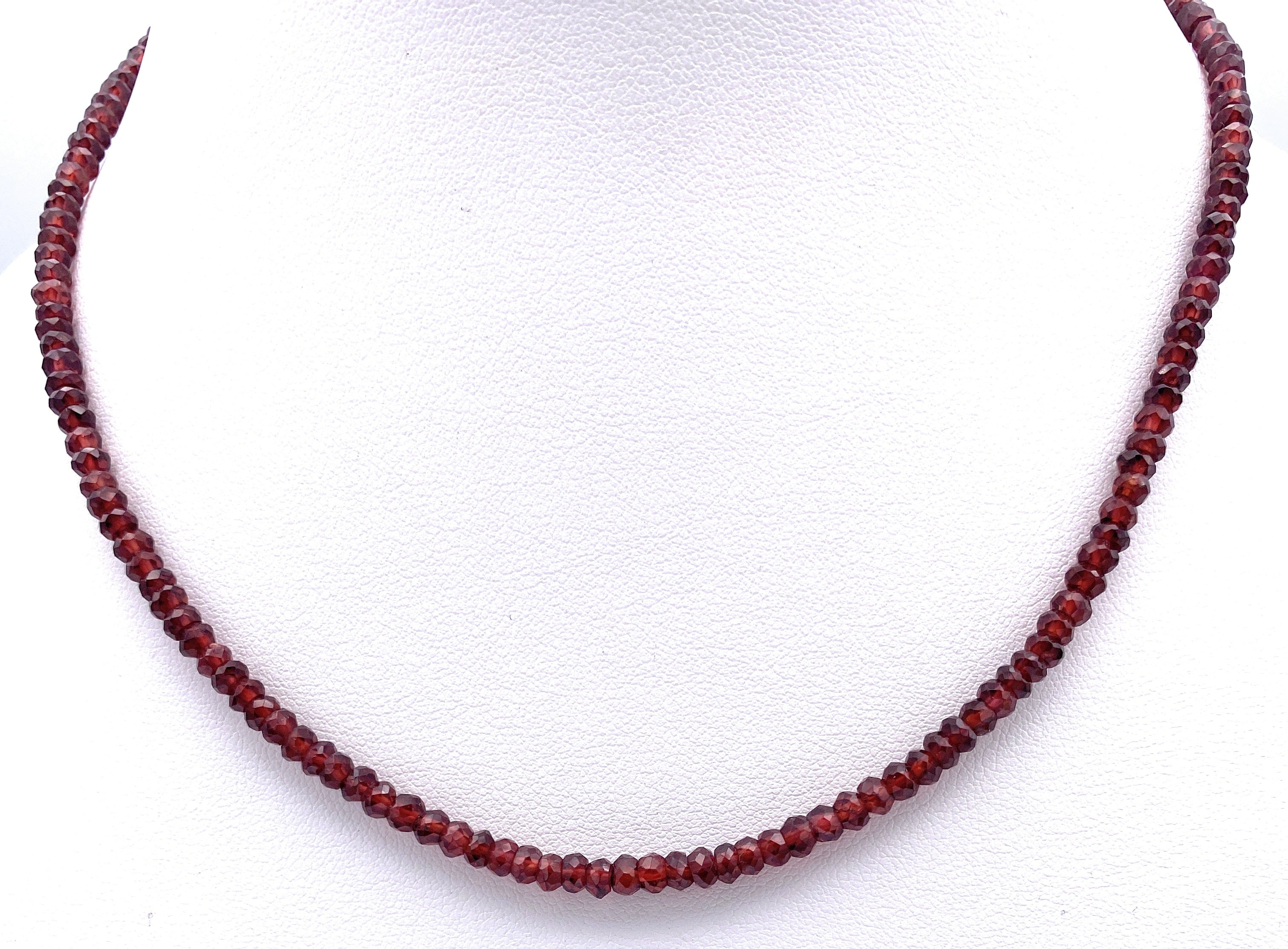 Granat-Rhodolith Halskette