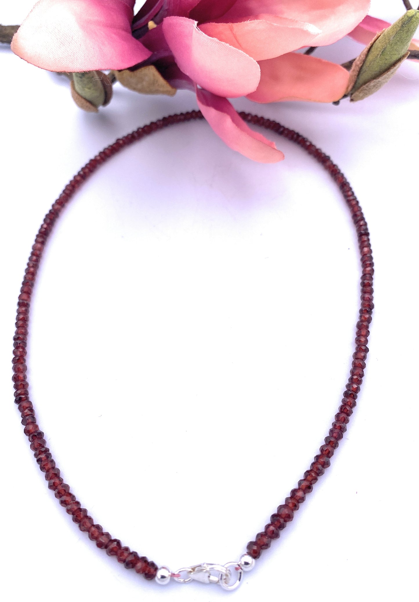 Granat-Rhodolith Halskette