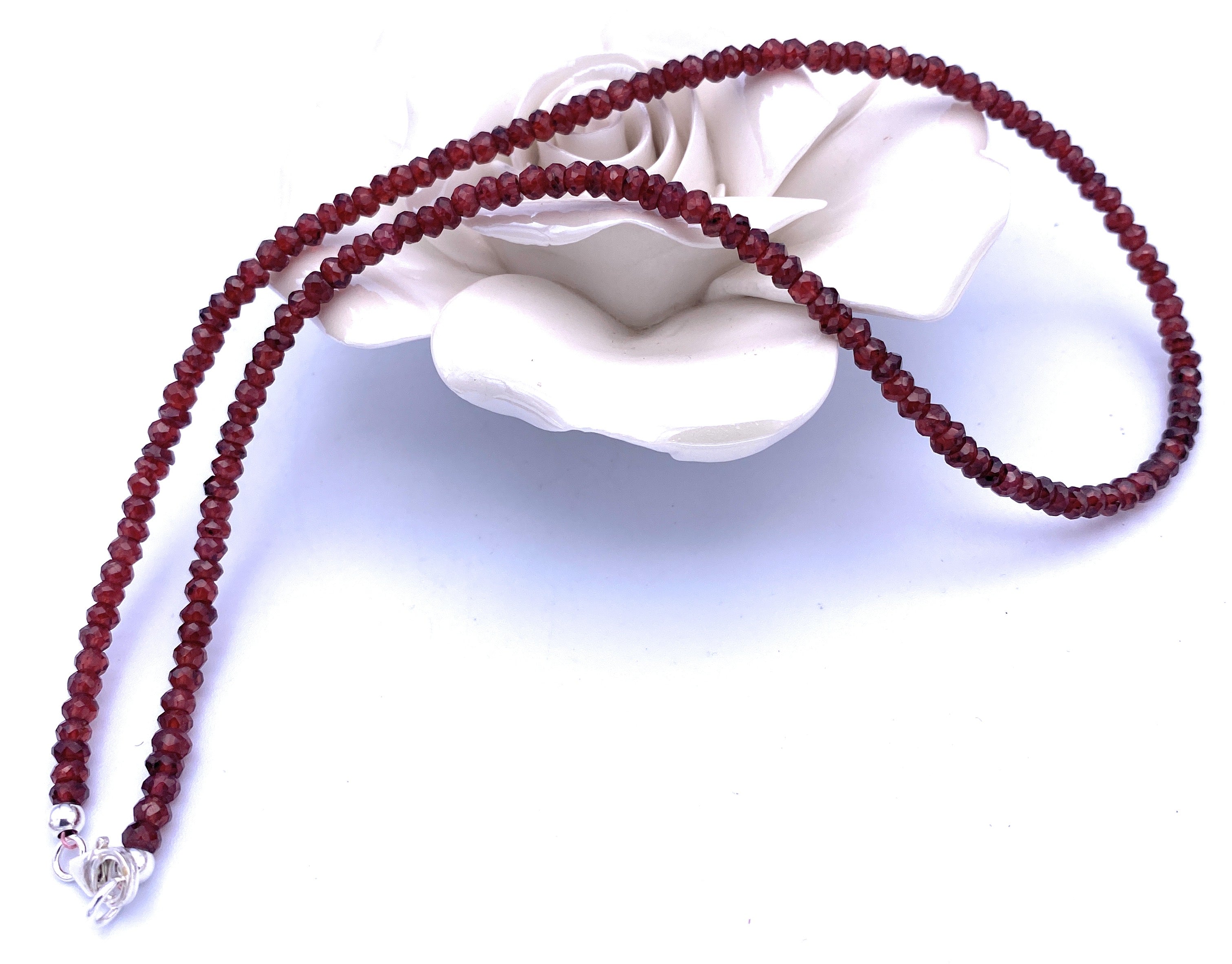 Granat-Rhodolith Halskette