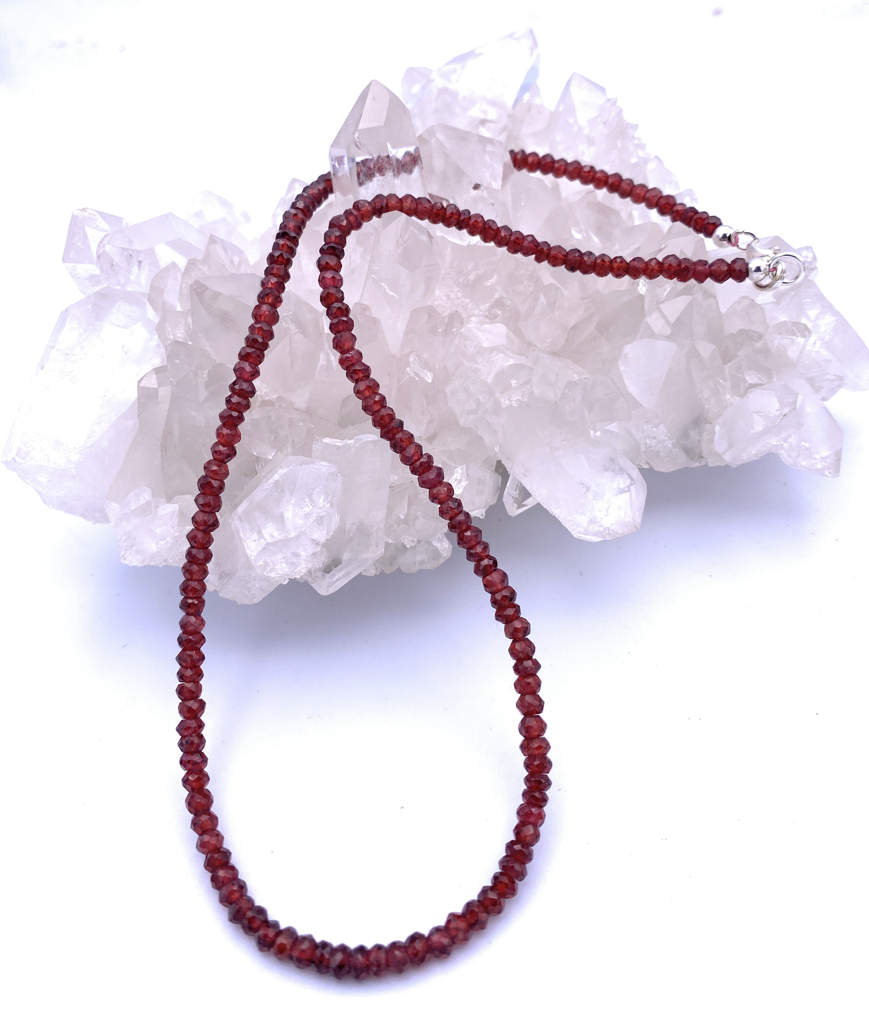 Granat-Rhodolith Halskette
