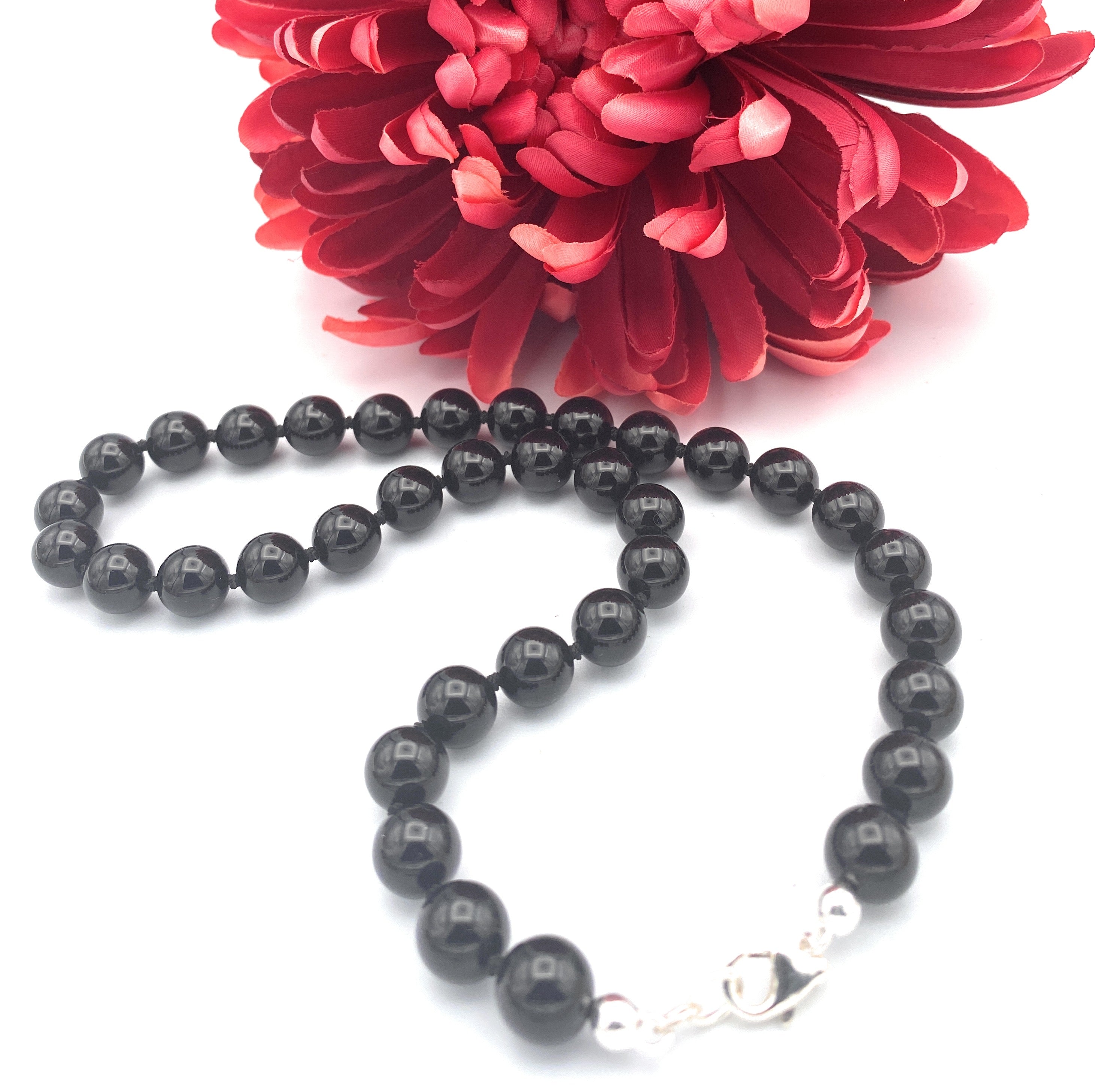 Onyx Kugel-Halskette 10 mm