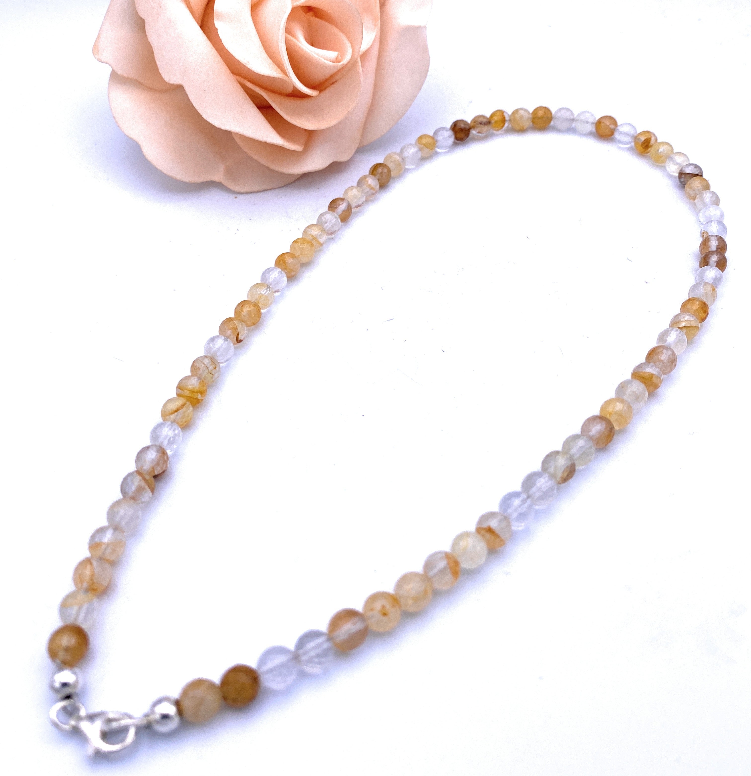 Eisenkiesel Halskette