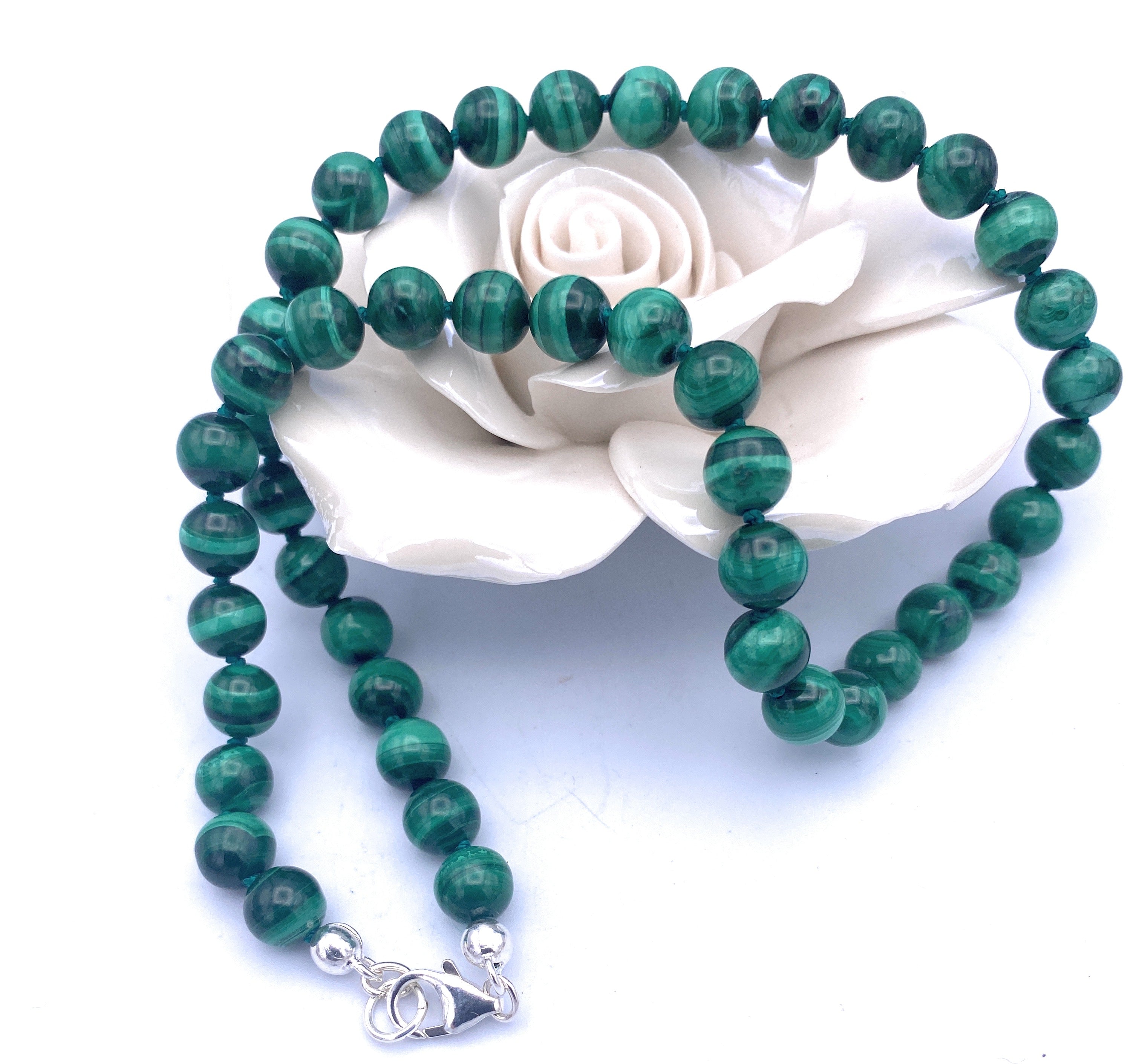 Malachit Kugel Halskette 8mm