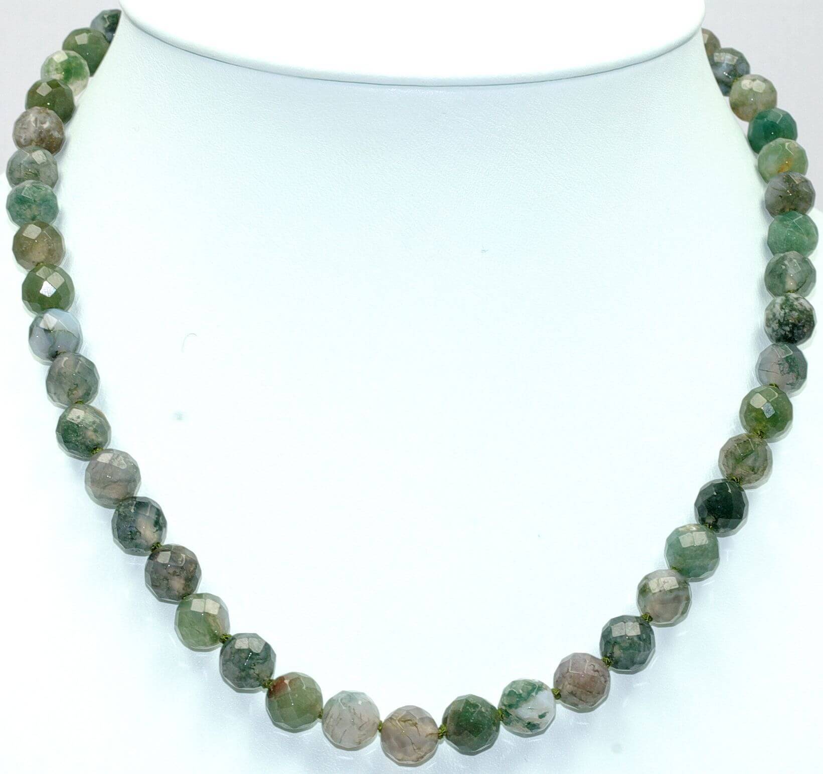 Moos-Achat-Halskette