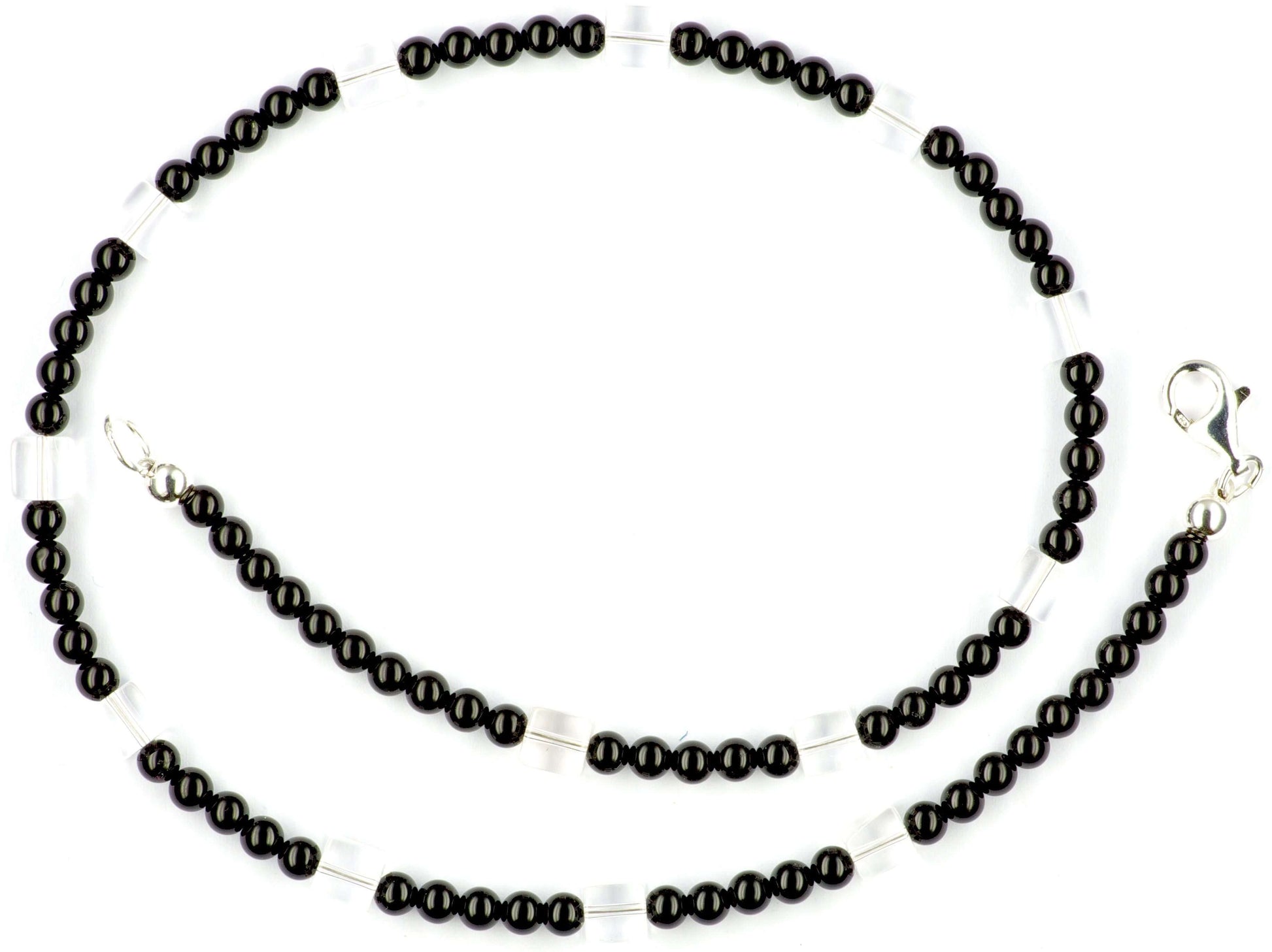 Onyx-Halskette-mit-Bergkristall-W-rfel-offen