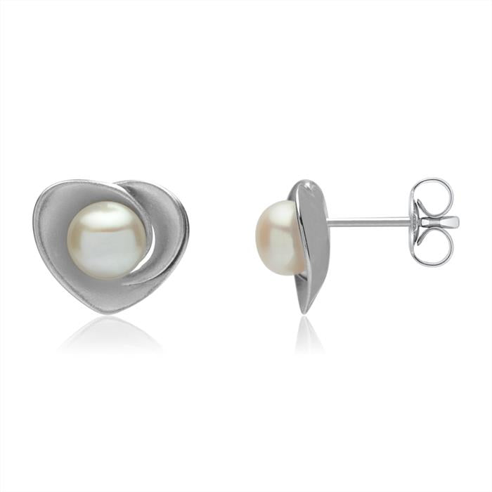 Perlen Ohrstecker Herz