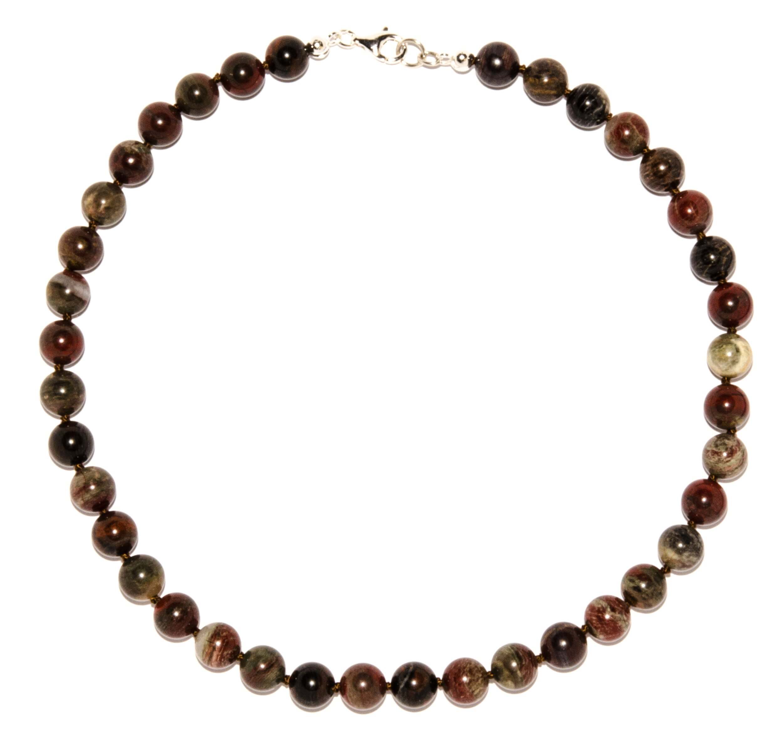 Streifen-Jaspis-Halskette